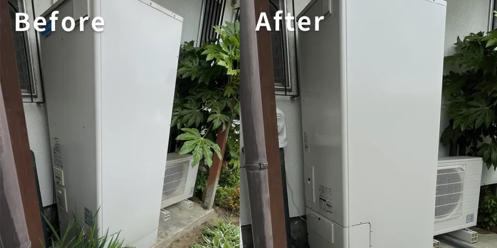 福島県伊達市S様 エコキュート交換 三菱【SRT-HP37W4】から三菱【SRT-SK376UD】