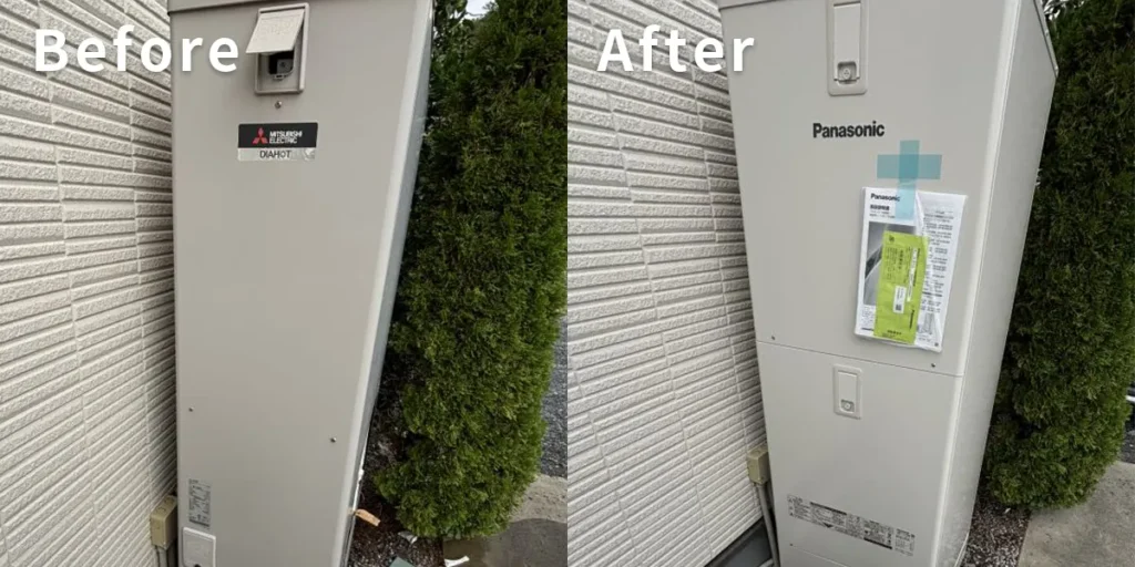 栃木県佐野市A様 エコキュート交換 三菱【SRT-S372Z】からパナソニック【HE-S37LQS】