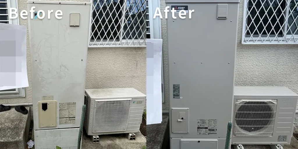 宮城県富谷市｛Y様｝エコキュート交換 ダイキン【EQN37LFV】から三菱【SRT-SK376UD】