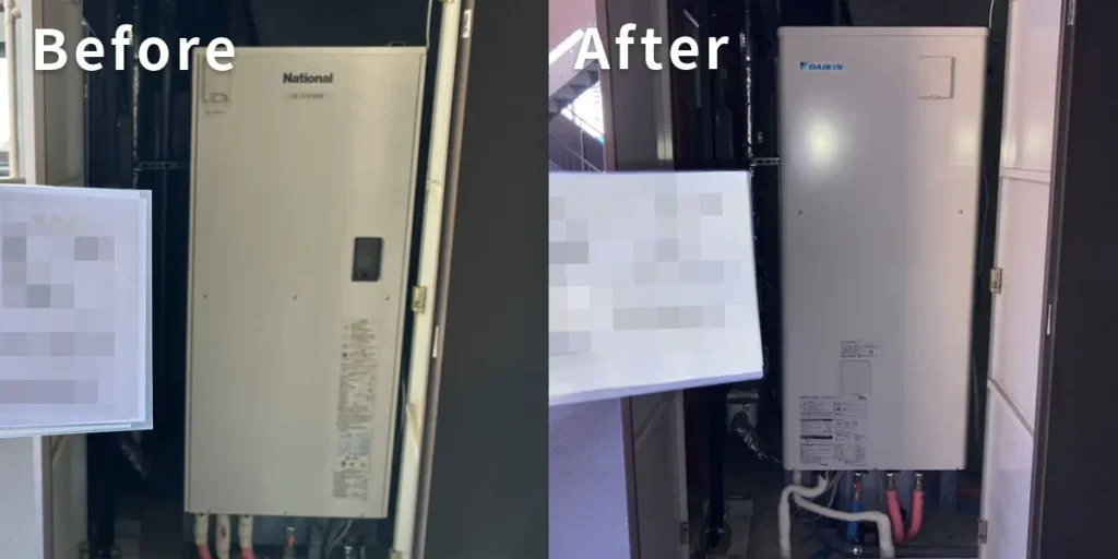 宮城県仙台市O様 エコキュート交換 National【HE-37K3SMWS】からダイキン【EQA37YSV】