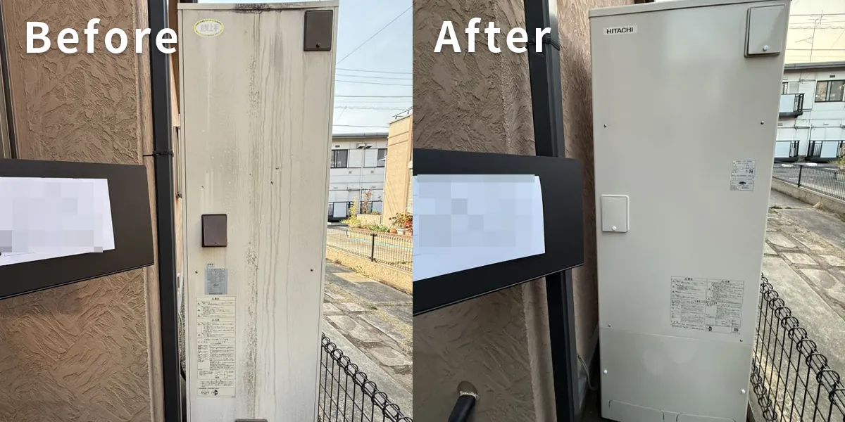 千葉県船橋市C様 エコキュート交換 日立【BEB-4670-BFAWU】から日立【BHP-FN37WU】