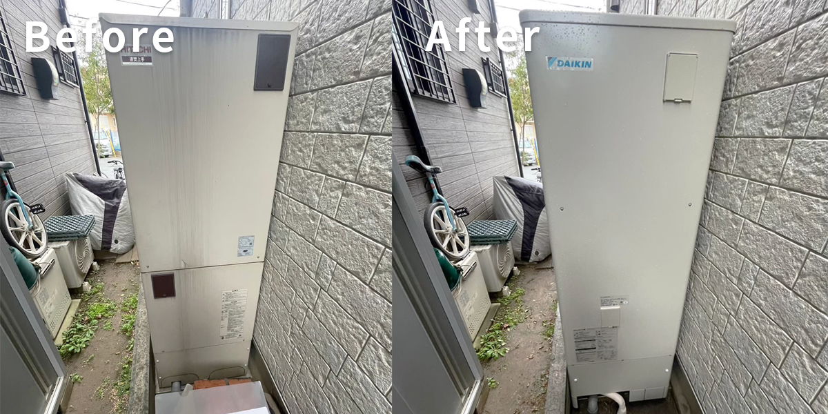 W様 エコキュート交換日立 BHP-F37GD → ダイキン EQX37XFV