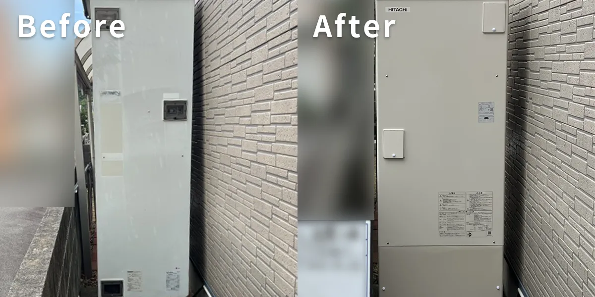 徳島県鳴門市K様 エコキュート交換 三菱（電気温水器）【SRT-4666CFU-BL】から日立【BHP-FN37XU】