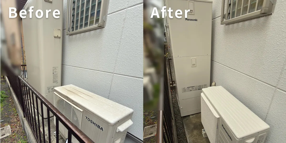 和歌山県和歌山市N様 エコキュート交換 東芝【HWH-FBH373WC】からパナソニック【HE-SU37LQS】