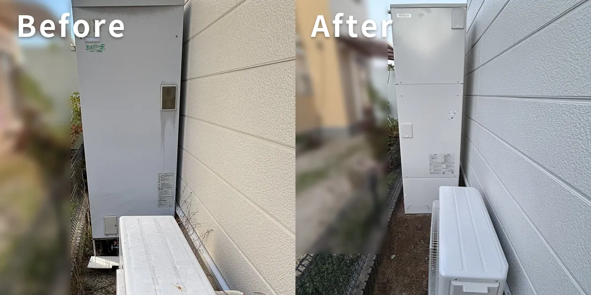 和歌山県岩出市M様 エコキュート交換 東芝【HPE-FB462H】から日立【BHP-FN46XU】