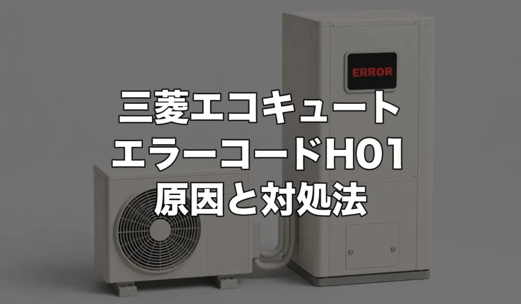 三菱エコキュートのエラーH01は故障？原因・修理費用・交換が必要なケースを解説