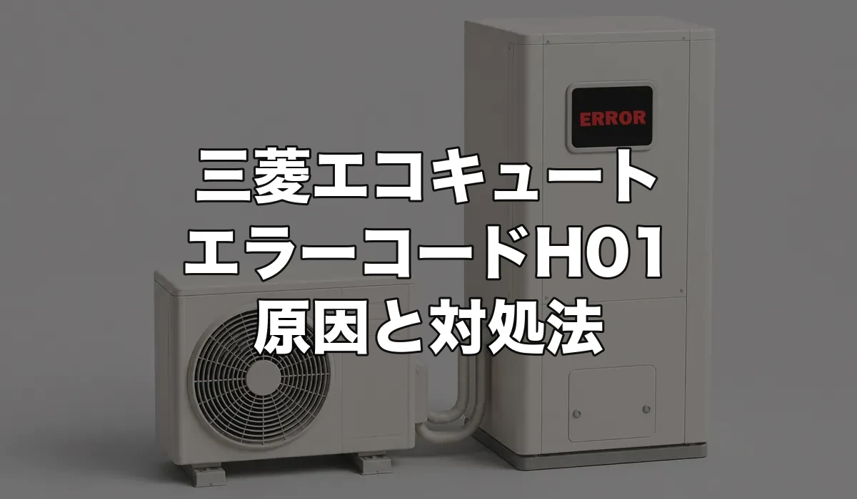 三菱エコキュートのエラーH01は故障?原因・修理費用・交換が必要なケースを解説