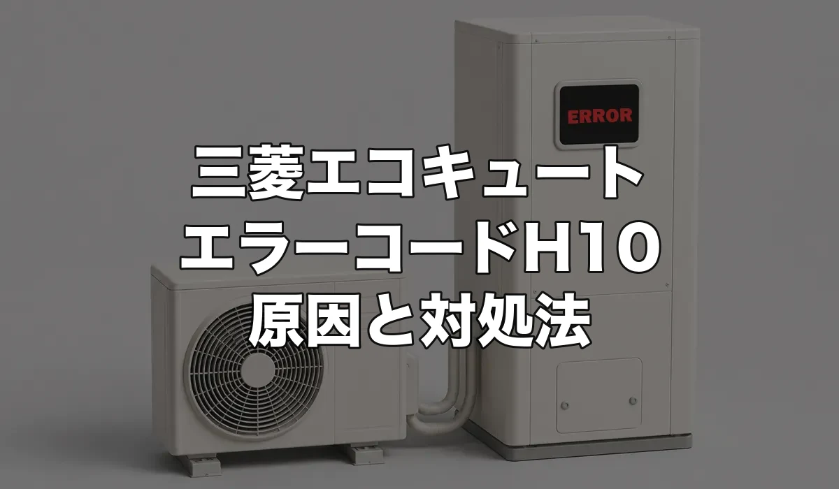 三菱エコキュートのエラーH10は故障？原因・修理費用・交換が必要なケースを解説