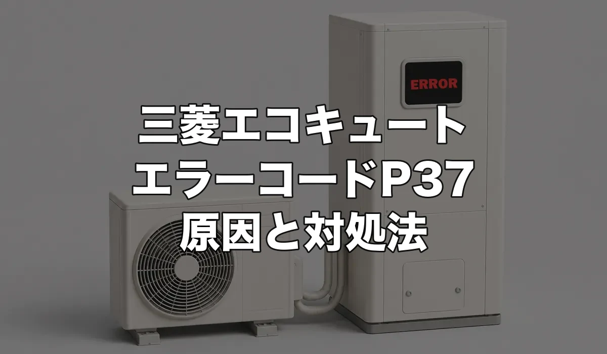 三菱エコキュートのエラーP37は故障？原因・修理費用・交換が必要なケースを解説