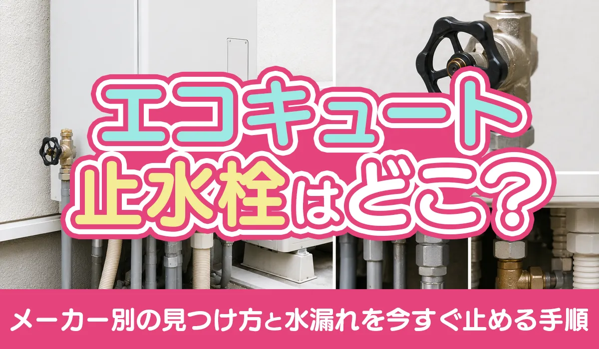 エコキュートの止水栓はどこ?_アイキャッチ画像
