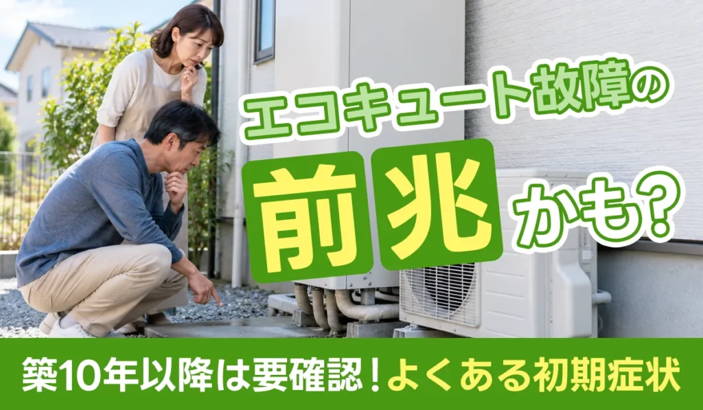エコキュート故障の前兆かも？