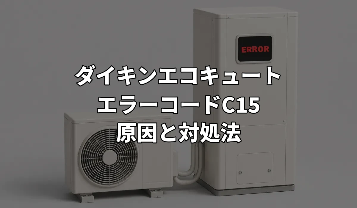 ダイキンエコキュート_エラーコードC15