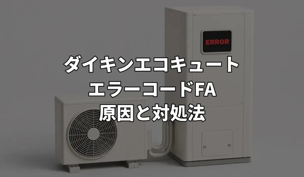 ダイキンエコキュート_エラーコードFA