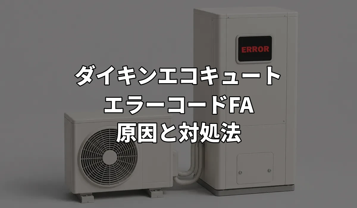 ダイキンエコキュート_エラーコードFA