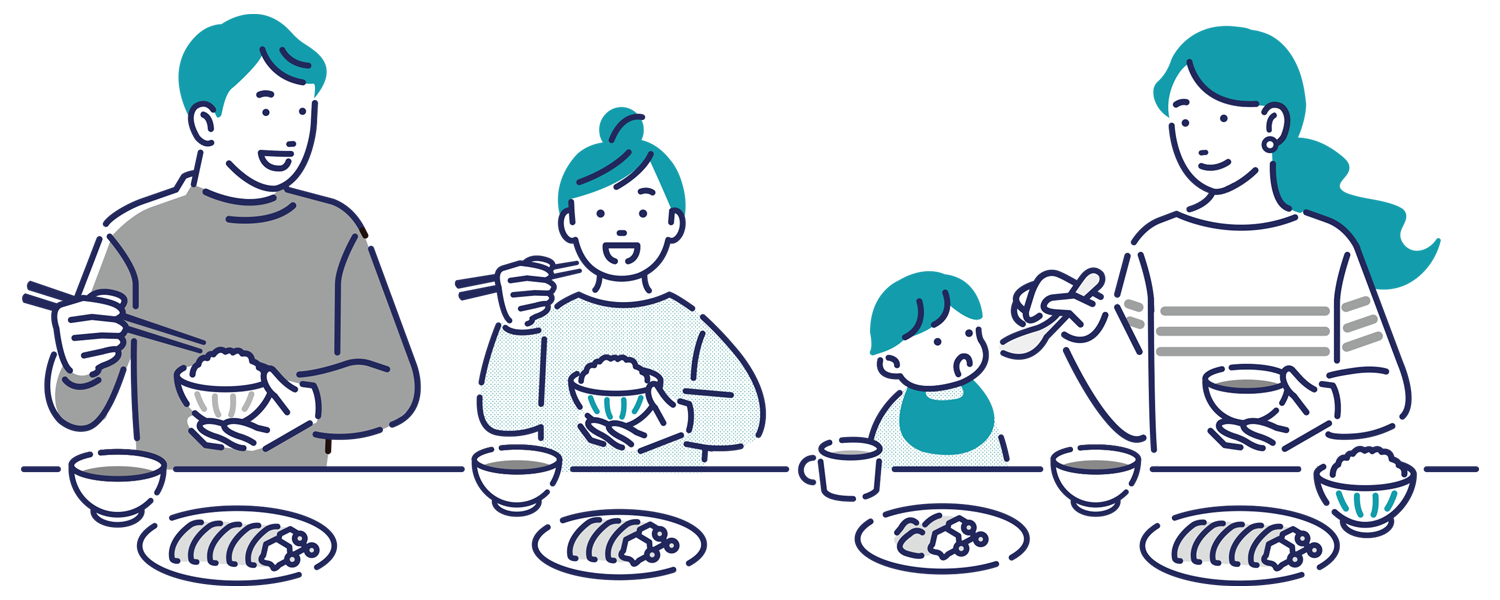 家族のイラスト