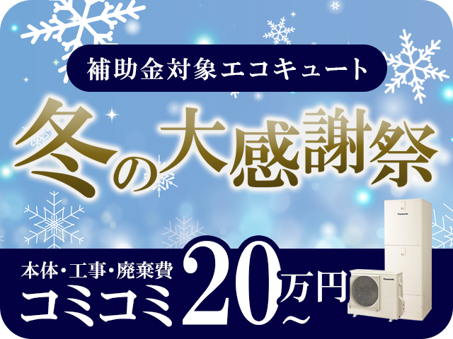 冬の大感謝祭キャンペーンバナー